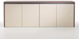 i 4 Mariani Низкий офисный ящик для хранения из дерева с распашными дверцами Kefa