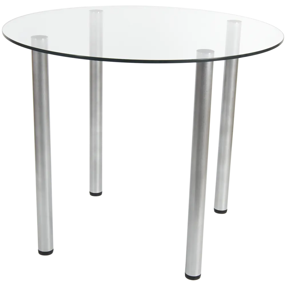 Стол кухонный круглый Delinia Версаль 4 персоны 90x90 см стекло Кухонный стол STLM-2127929