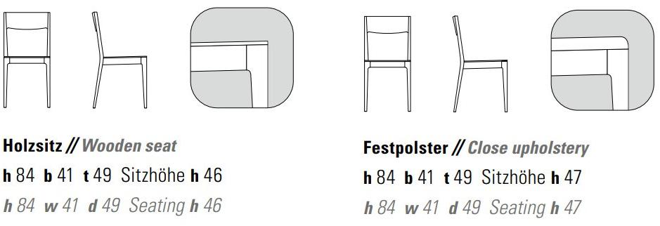 ZEITRAUM Стул из массива дерева с открытой спинкой sun-id-1356917 - Вид №11