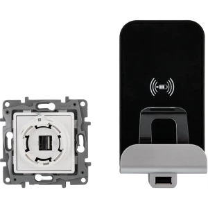 Зарядное устройство беспроводное Legrand 2.4 А цвет черный