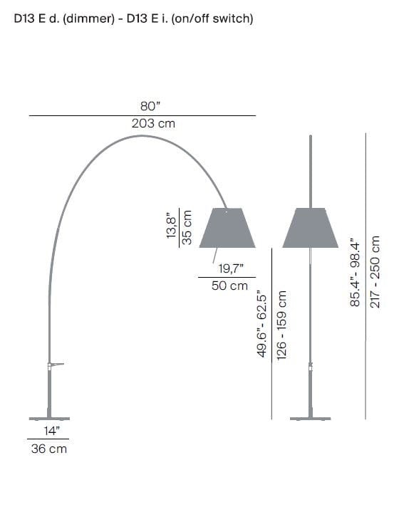 Поликарбонат регулируемый светодиодный торшер LUCEPLAN Lady Constanza ARCH-00025402 - Вид №1