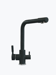 627642 Смеситель кухонный "Высокий Дуо" в тон мойки Polygran