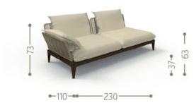 Talenti Садовый диван из модульной ткани Cruise teak sun-id-1435389 - Вид №9