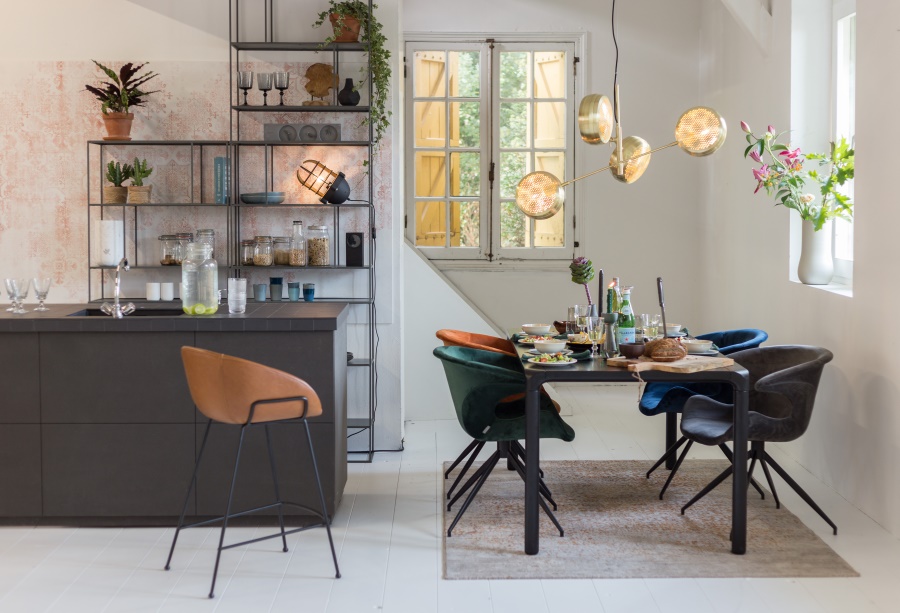 Кресло Mia серое под бархат Zuiver 1200150 - Вид №3