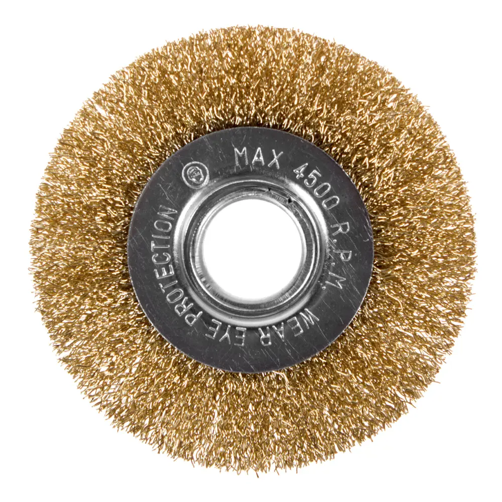 Латунная дисковая щётка Dexter для УШМ 100 мм - бережная зачистка поверхностей 17409945 STLM-0008097 - Вид №1