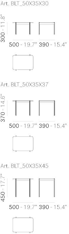 Pedrali Прямоугольный журнальный столик Blume sun-id-1447777 - Вид №5