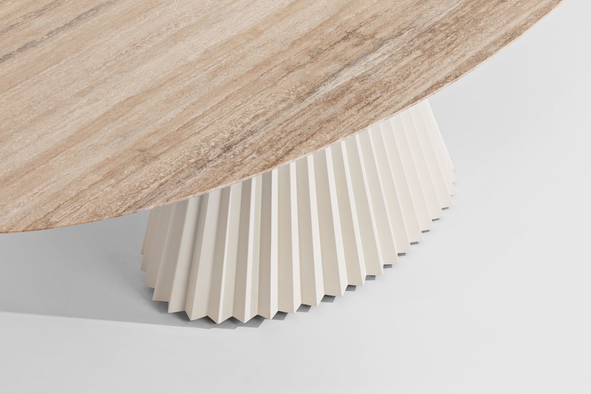 Эллиптический стол с металлическим основанием Midj плиссе ARCH-00108295 - Вид №3