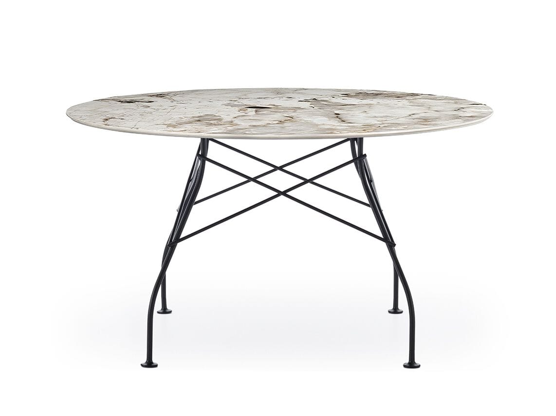 Круглый обеденный стол из керамогранита Kartell GLOSSY ARCH-00051866 - Вид №48