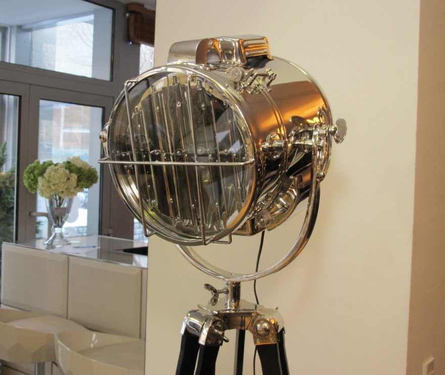 Напольная лампа Atlantic от Eichholtz Хром 104423 EICHHOLTZ ПРОЖЕКТОР, ЭЛИТНЫЕ 060003 Хром;черный  - Вид №2