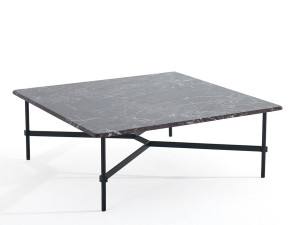 Квадратный журнальный столик с мраморной столешницей