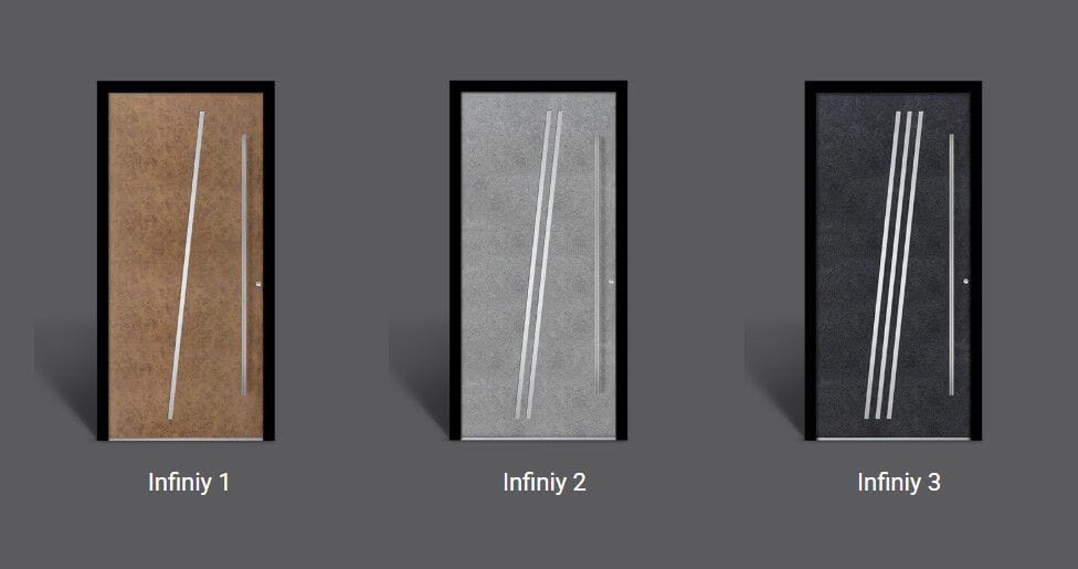 Алюминиевая входная дверь со стеклянными панелями WnD ATRIUM 75 - INFINITY ARCH-00100704 - Вид №2