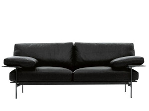 2-местный кожаный диван