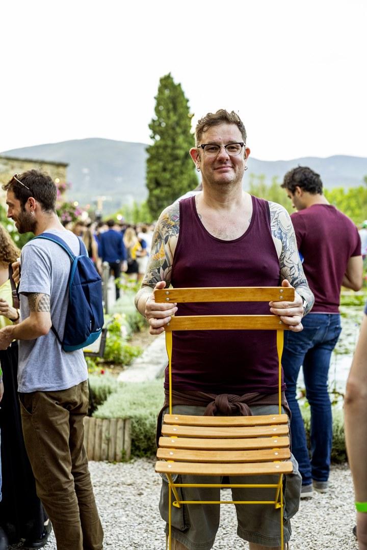 Fermob Складной садовый стул из стали и дерева Bistro 5107 Bistrò - Вид №4