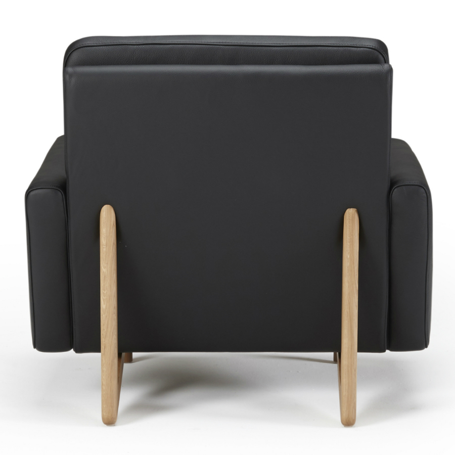 Кресло Egsmark, лакированный дуб, черное Kragelund 20001202800 - Вид №4