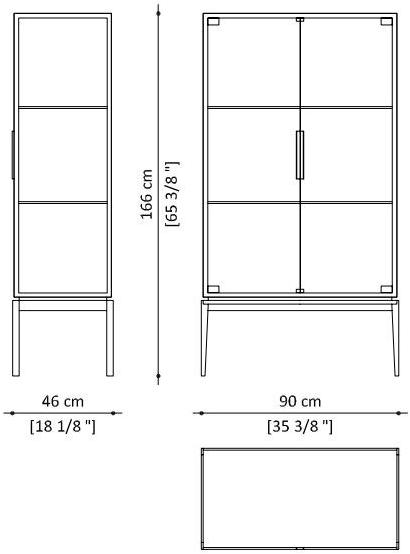 Paolo Castelli Витрина из латуни и стекла со встроенной подсветкой For living sun-id-1433377 - Вид №6