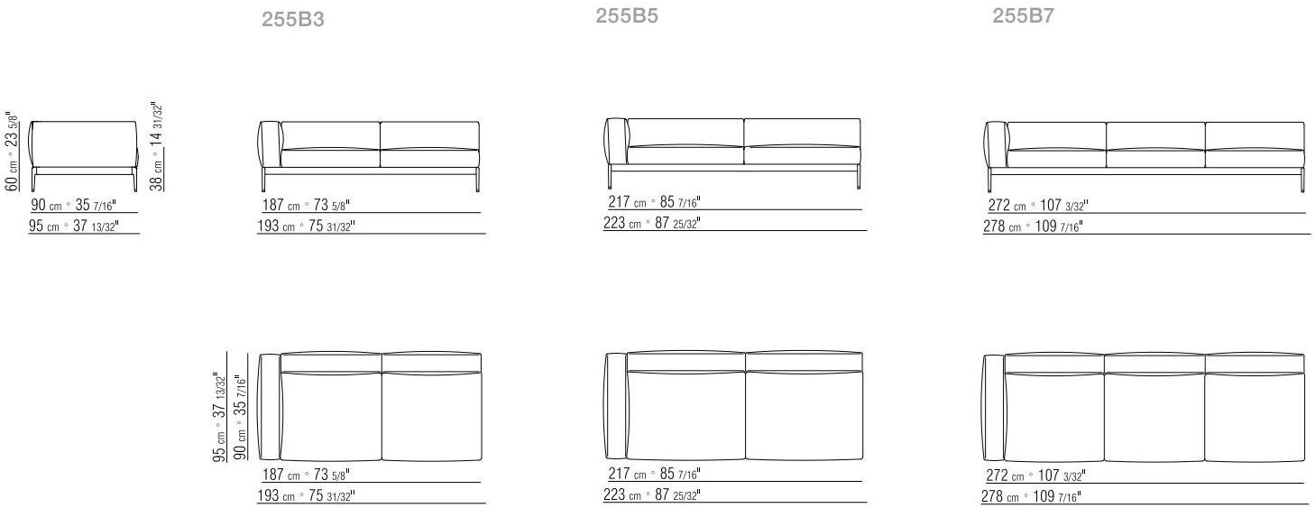 Flexform Секционный диван со съемным чехлом из ткани Romeo sun-id-1480458 - Вид №11