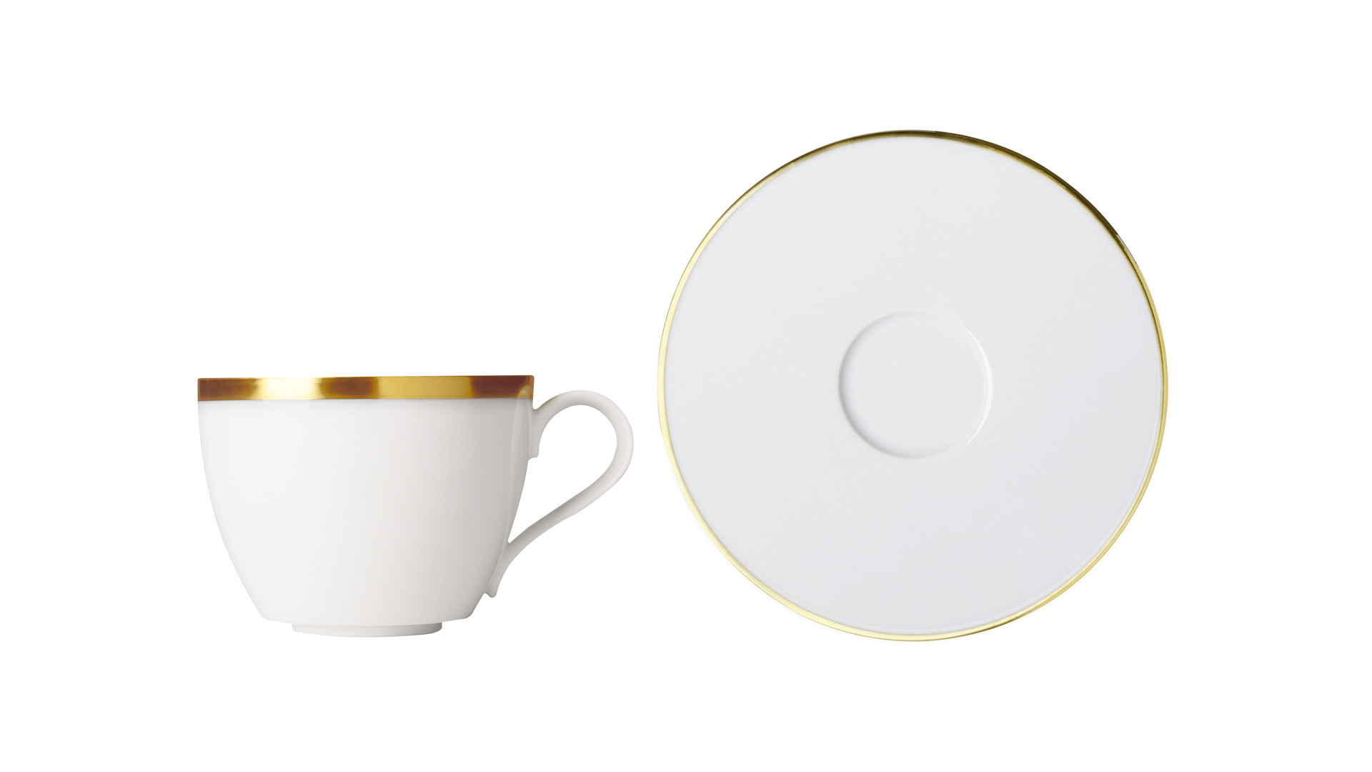 10645916 Sieger by Furstenberg Набор чашек кофейная закругл. с блюдцем Sieger by Furstenberg "Мой фарфор! Золотое сокровище" 200мл Фарфор  - Вид №1