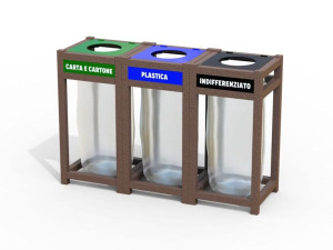 Стойки для мусора Strongplast для раздельного сбора