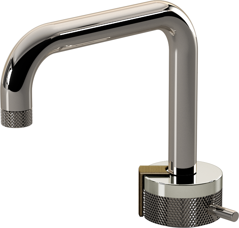 E-11500-R1PC-L2VBB-PN Однорычажный прогрессивный смеситель для раковины - излив 15,3см GRAFF MOD+