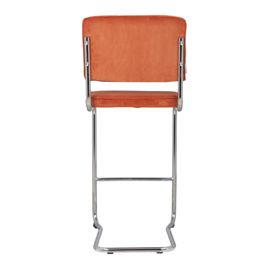 Стул барный Ridge Kink Rib оранжевый Zuiver 1500001 - Вид №3