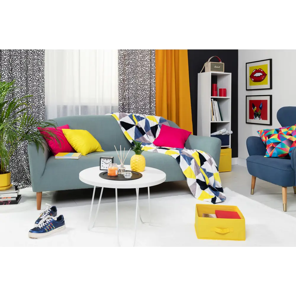 Ковер полиэстер Лавсан Снежный 80х150 см цвет белый Amigo STLM-2173124 - Вид №5