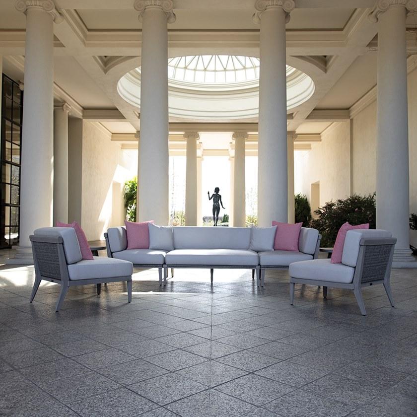 JANUS et Cie Большой центральный модуль из тика для модульного дивана Rock garden sun-id-1428779 - Вид №4