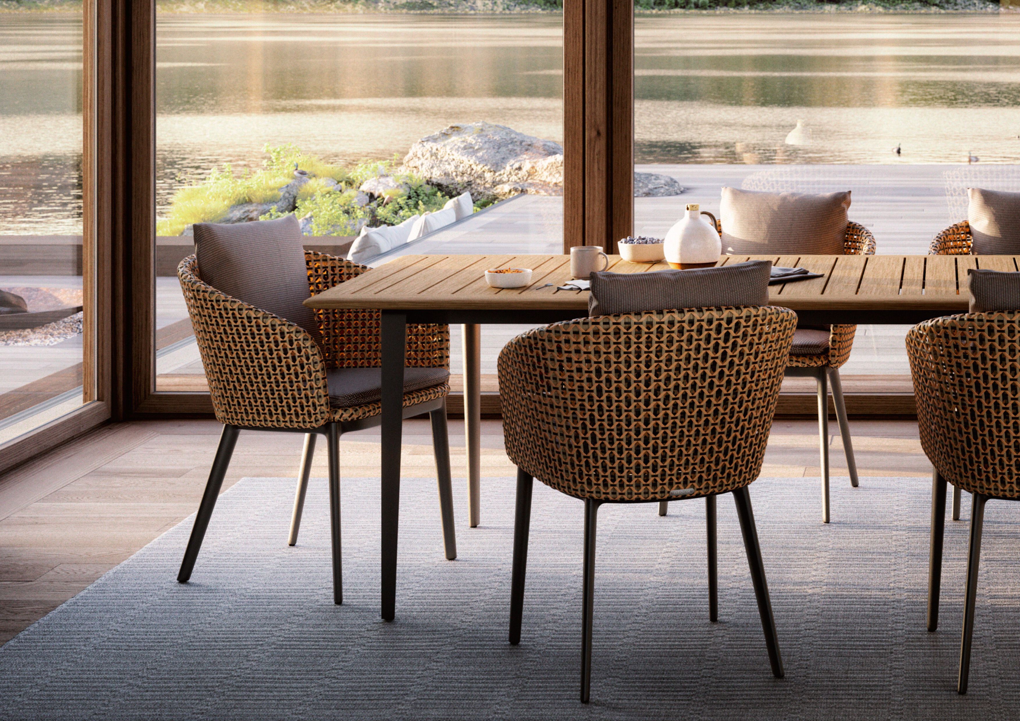 Синтетическое волокно сад стул DEDON MBRACE ALU ARCH-00000080 - Вид №7