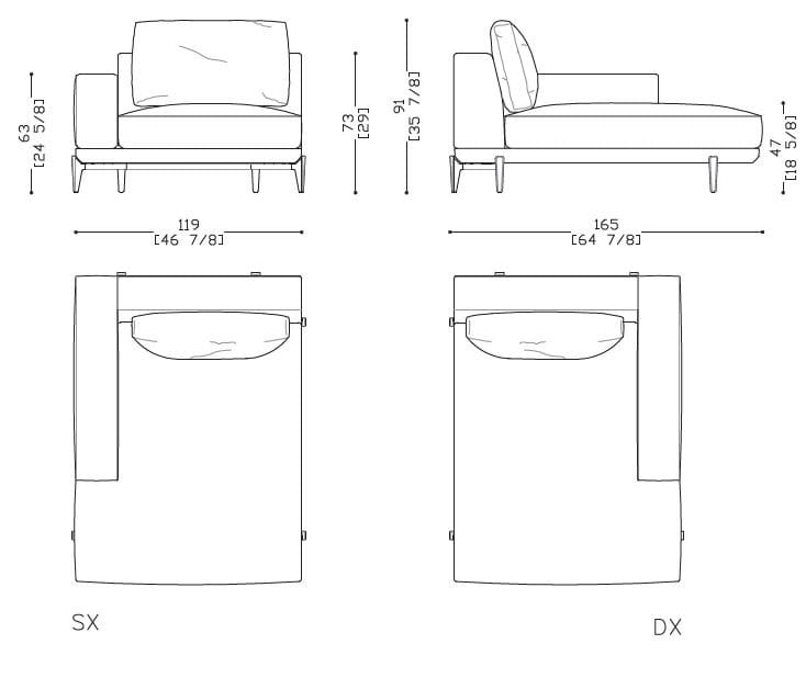Dormeuse съемный Sicis Milton ARCH-00105260 - Вид №11