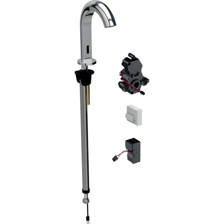 116.181.21.1 Смеситель для раковины Geberit Piave, вертикальный монтаж, питание от сети, с функциональным блоком для скрытого монтажа Geberit  - Вид №3