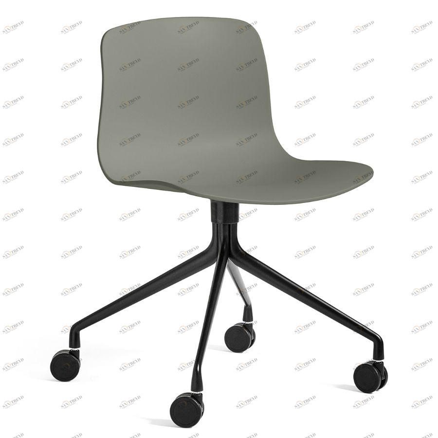 Стул AAC14, темно-зеленый с черным основанием Hay 923175