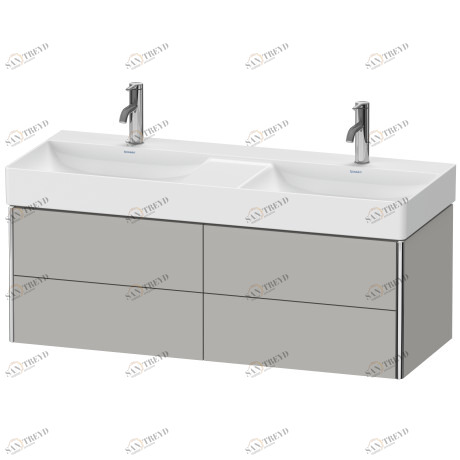 XS416400707 XSquare Тумбочка подвесная Бетонно-серый матовый декор Duravit