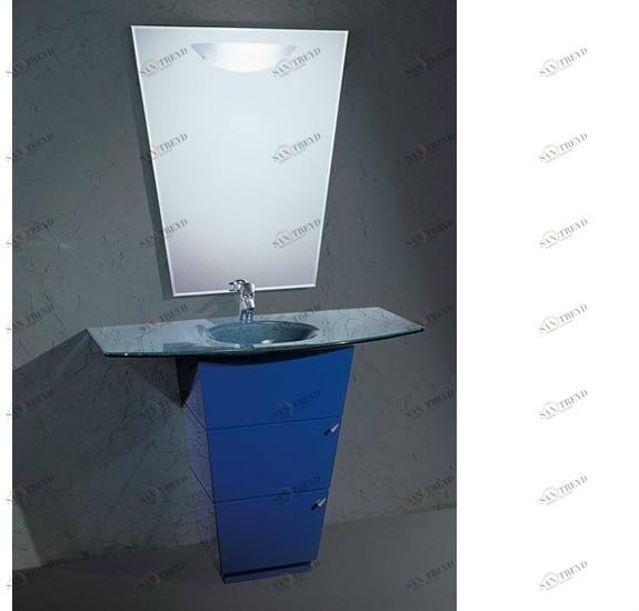 LASA IDEA Тумба под умывальник одинарная с зеркалом Libeccio sun-id-1418193