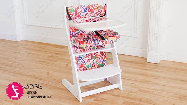 Мягкое основание для стула "Усура Азбука" белое БЕЛЬМАРКО  327343 Розовый Santreyd  - Вид №1