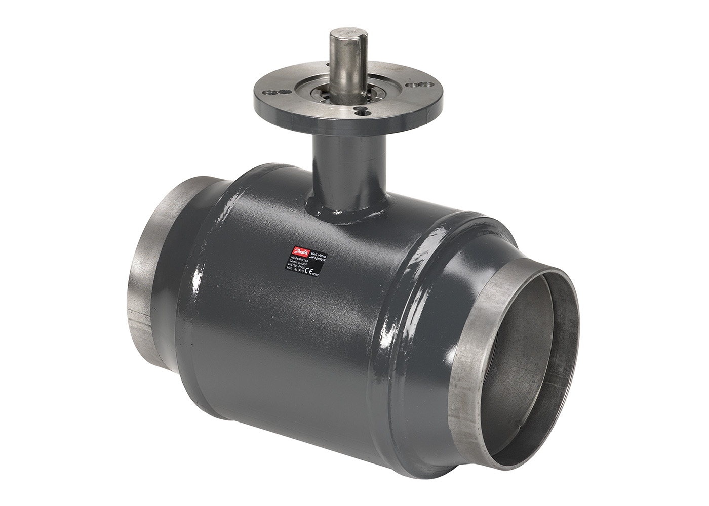 Danfoss JiP Premium WW под приварку с фланцем под ручной редукторный привод или электропривод JIP Premium WW Кран шар Ду150 Ру25 б/пр 065N0152G 