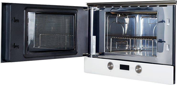 HMW 393 W Встраиваемая микроволновая печь, электронное управление, 14 автоматических программ, функция запоминания для 3 режимов, 5 уровней мощности, функция автоматической и ручной разморозки, таймер на 90 минут, камера из нержавеющей стали, блокировка о Santreyd  - Вид №2