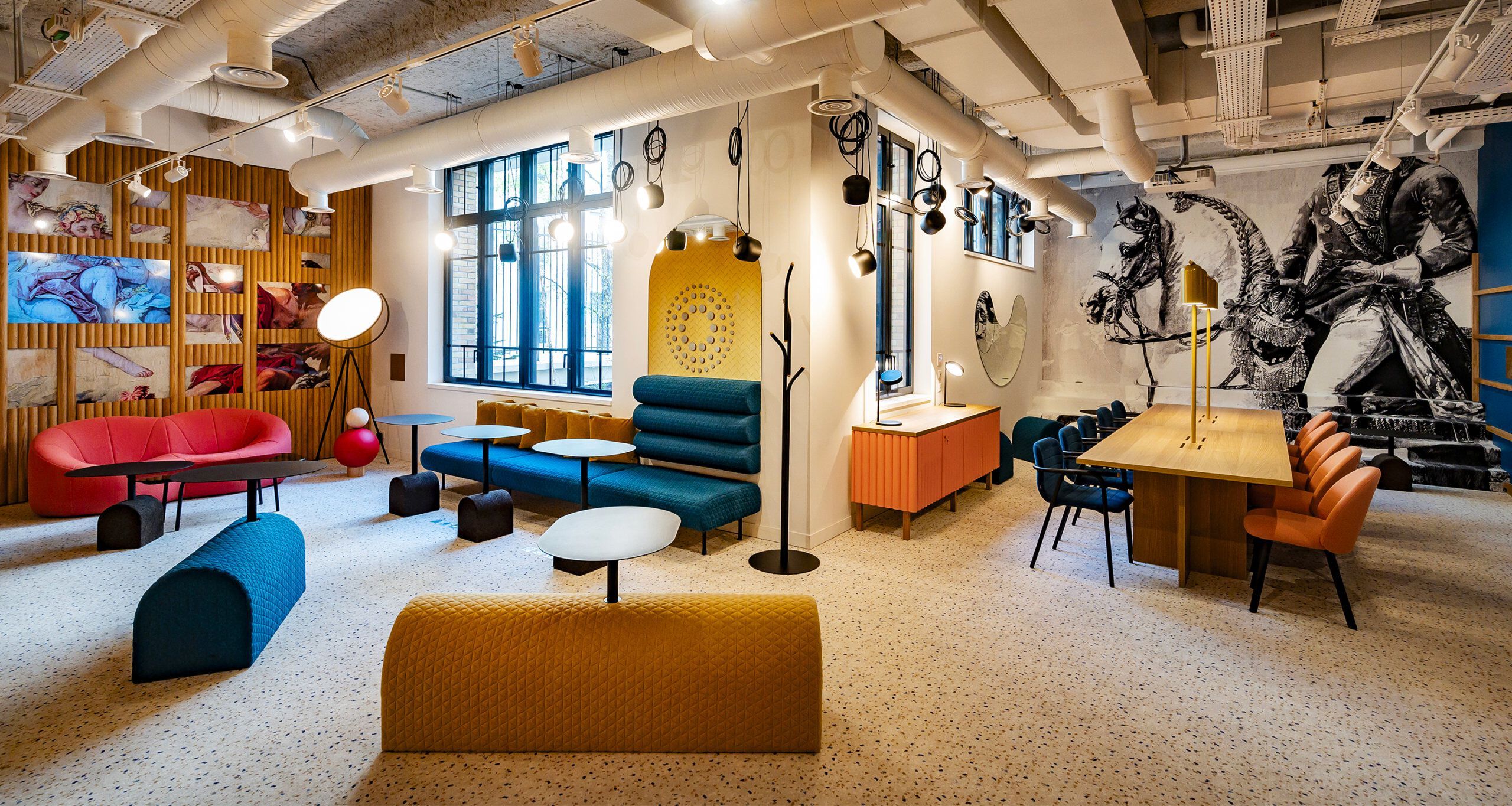 Тканевая скамейка с журнальным столиком Cider Edition À Dada ARCH-00076462 - Вид №3