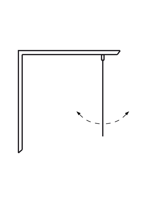1450313 Igloo Pro Душевая Дверь Прямая Frosted 100 Hafa Матовый  - Вид №2