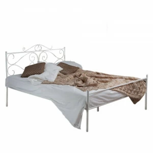 Кованая двуспальная кровать 180х200 с одной спинкой белая "Валенсия" FRANCESCO ROSSI ВАЛЕНСИЯ 134620 Белый