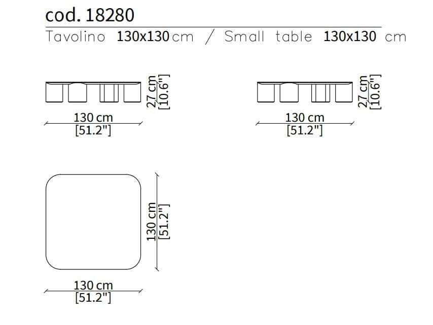 Низкий прямоугольный журнальный столик из лакированного дерева Frigerio Elly ARCH-00033260 - Вид №6