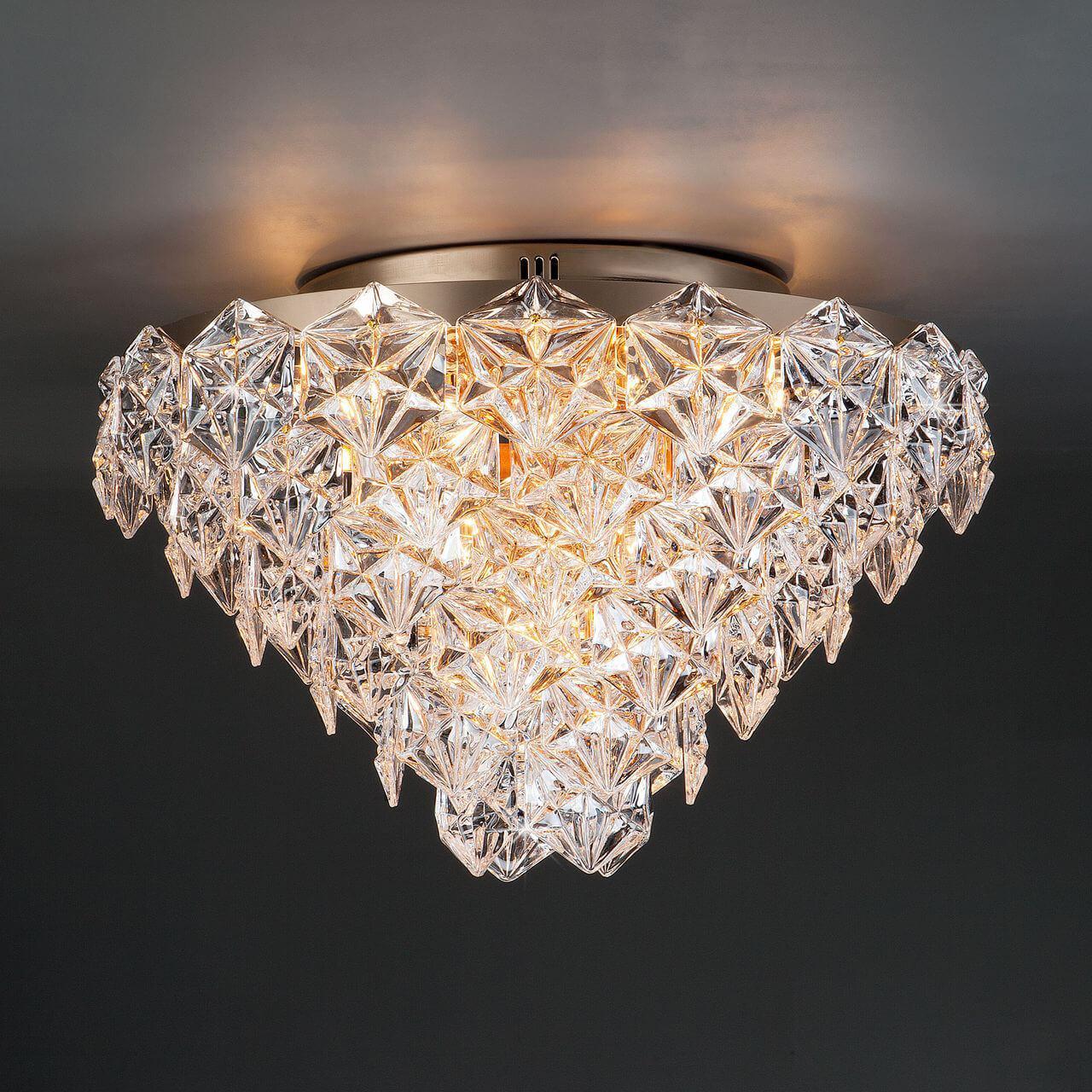 Люстра потолочная прозрачный Bogates 296/12 Strotskis BOGATES ДИЗАЙНЕРСКИЕ, ICEBERG 00-3887536 Прозрачный  - Вид №1