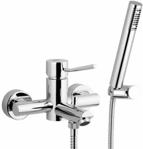 Remer Rubinetterie Смеситель для ванны настенный с ручным душем Minimal N 02