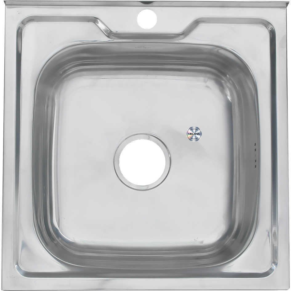 Мойка 5050 MELANA 0,8/180 накладная квадратная с сифоном (003 t *12) 003 t (*12) - Вид №1