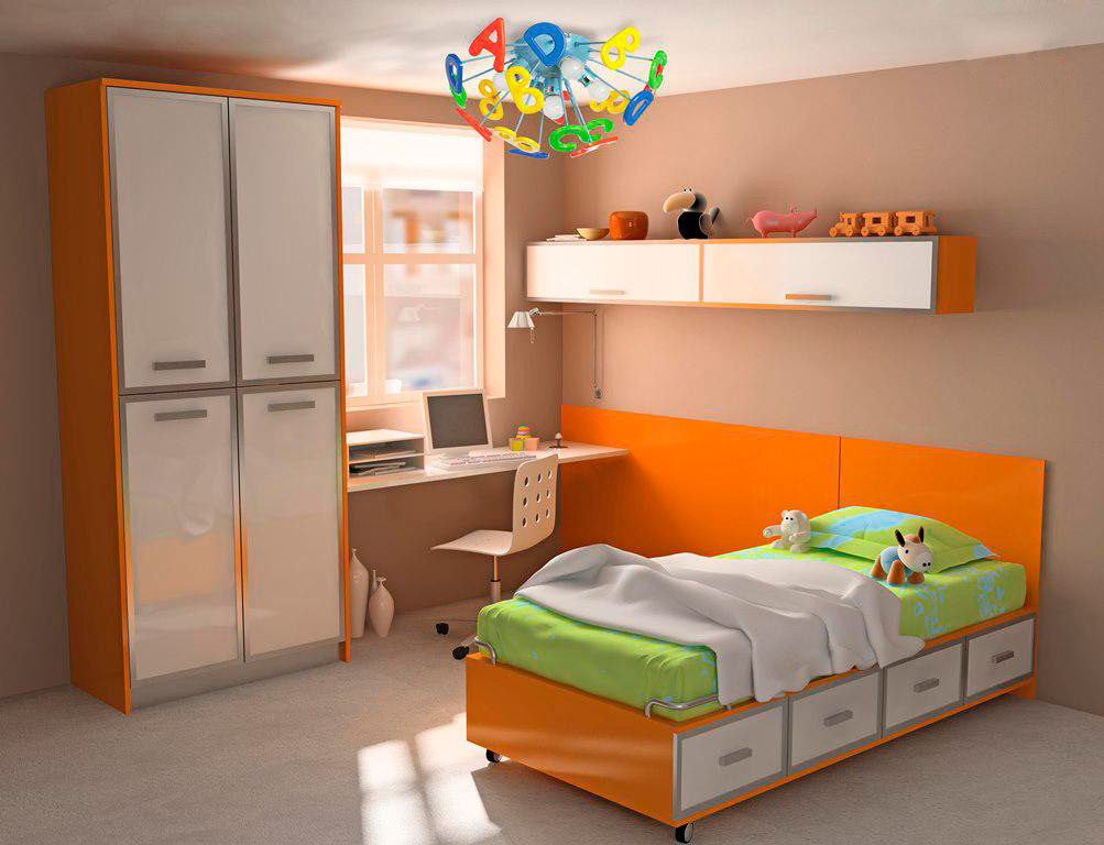 Потолочная люстра MW-Light Улыбка 365013705 MW-LIGHT УЛЫБКА 182786 Разноцветный  - Вид №1