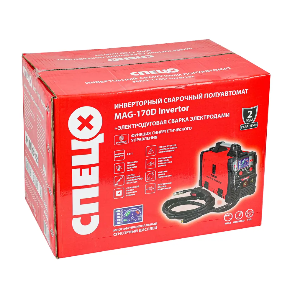 Сварочный полуавтомат СПЕЦ MAG-170D для профессиональной сварки MIG/MAG и MMA 89439260 STLM-1576332 - Вид №11