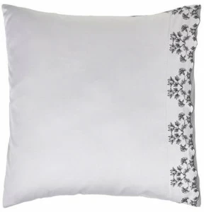 Alexandre Turpault Наволочка, вышитая из хлопка с цветочными мотивами Rhapsody