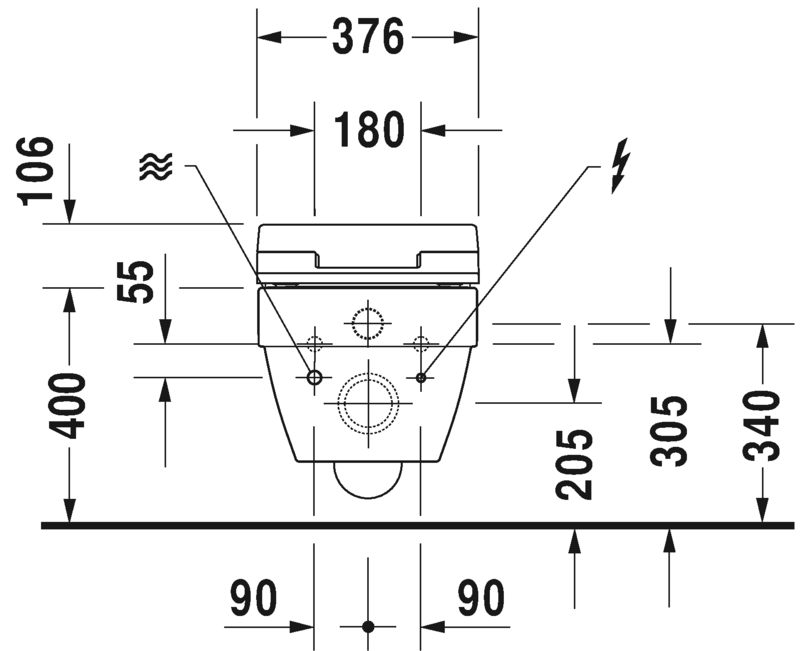 2525590000 Подвесной унитаз настенный Белый Duravit Vero Air Германия - Вид №4