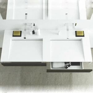 47027 Подвесная раковина настенная овальная MOMA Design Woodtower белая