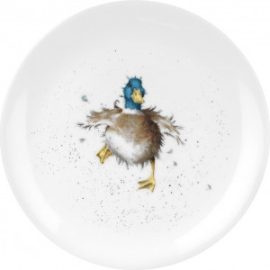 10613405 Royal Worcester Тарелка закусочная Royal Worcester "Забавная фауна","Утка" 20см Фарфор костяной