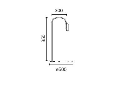 Напольная лампа из нержавеющей стали Flos Outdoor Collection-пол ARCH-00151071 - Вид №7