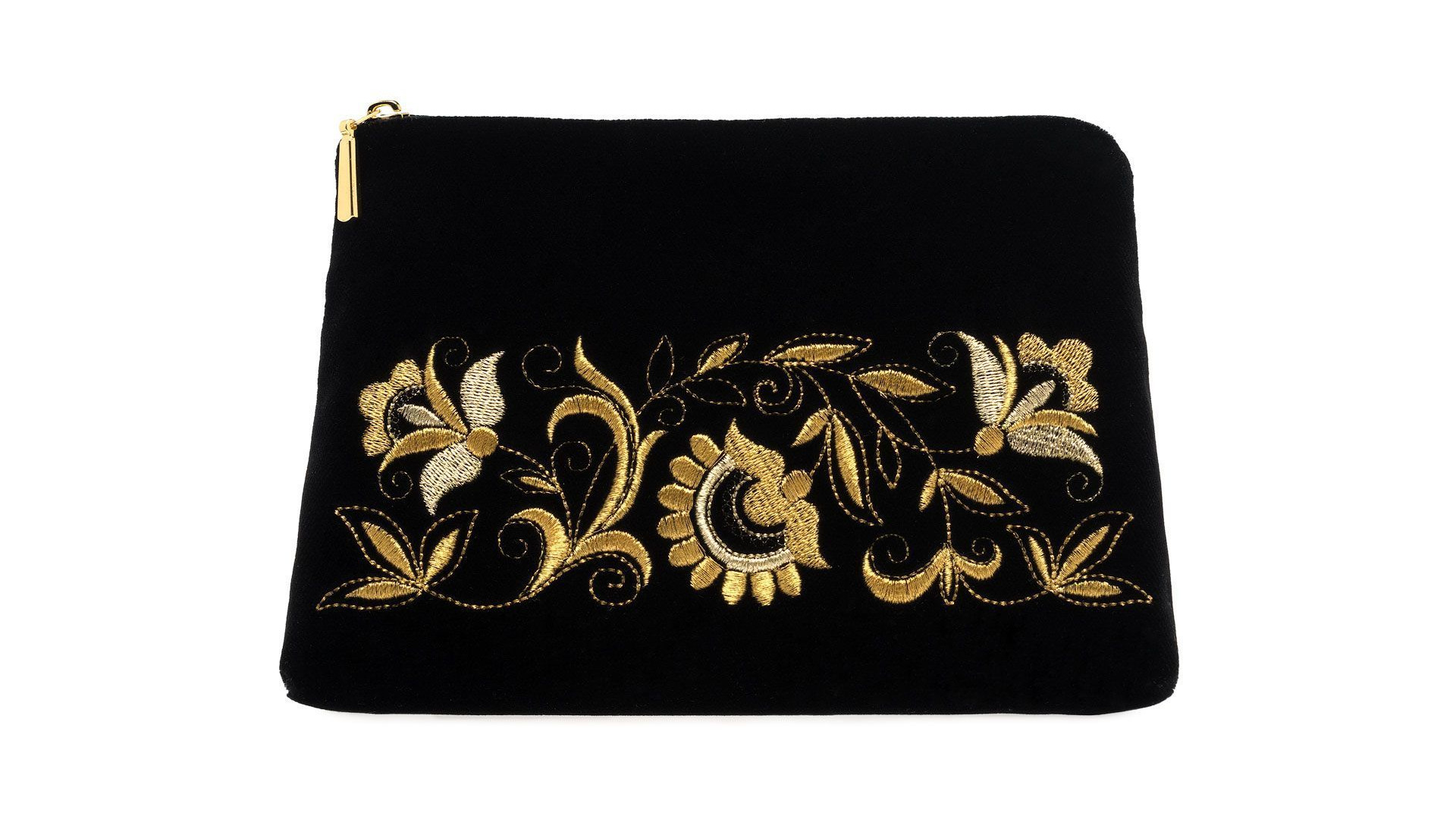 10660427 Торжокские золотошвеи Сумка "Грезы" бархат Разм. 14*22*2 Мод. 284 Рис. 1200 Бархат  - Вид №1